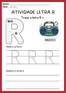 Atividades a Letra R Maiúscula e Minúscula para Imprimir