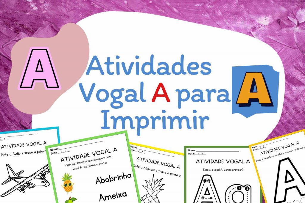 Atividades Vogal A Para Imprimir