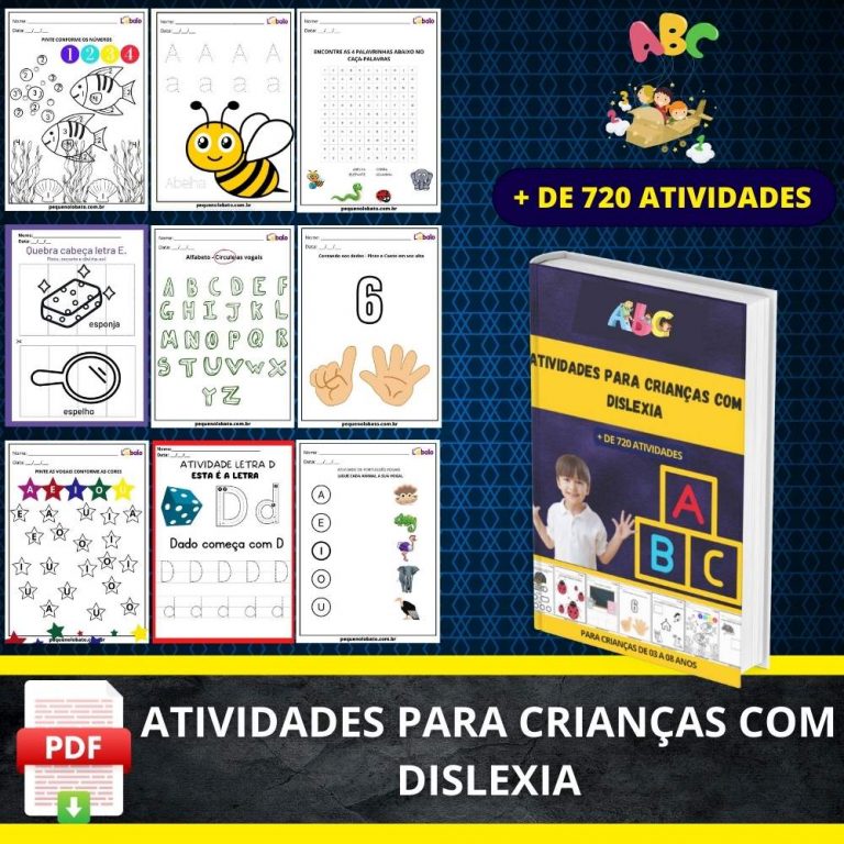 Atividades para crianças com Dislexia