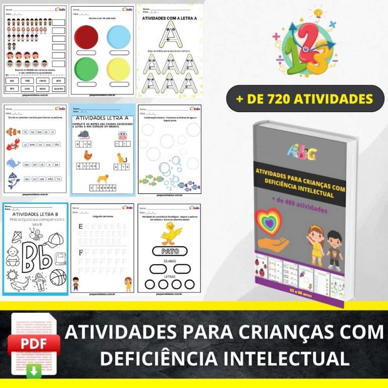 Atividades para crianças com deficiência intelectual