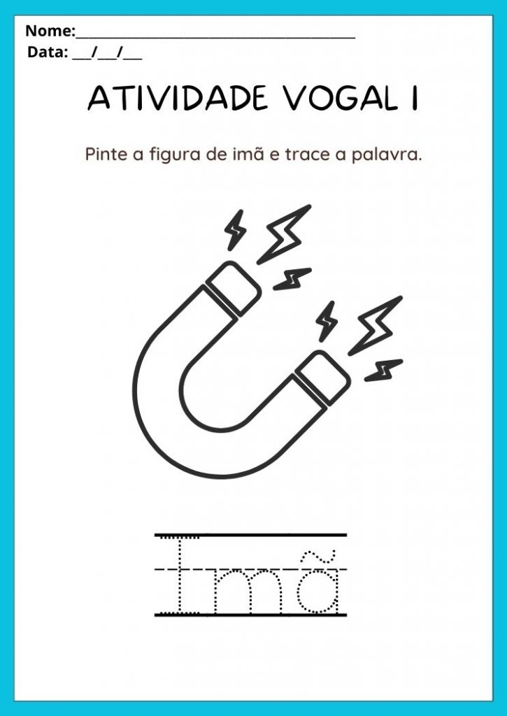 Atividades Vogal I Para Imprimir 5997