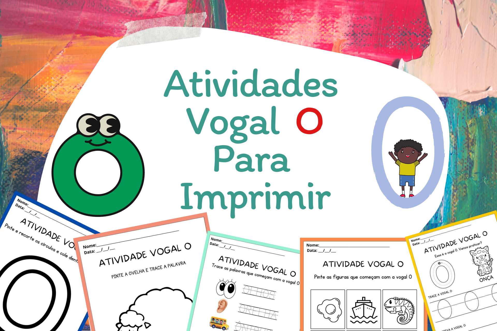 Atividades vogal O para imprimir