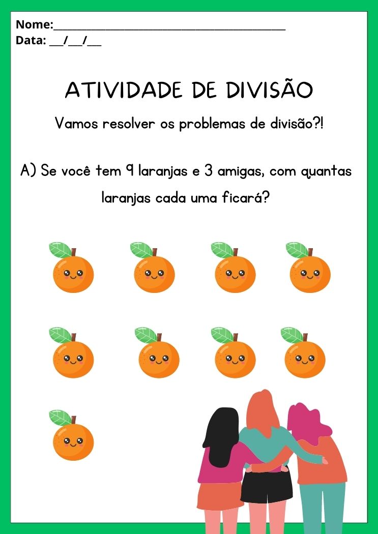 Atividades de Divisão para Imprimir