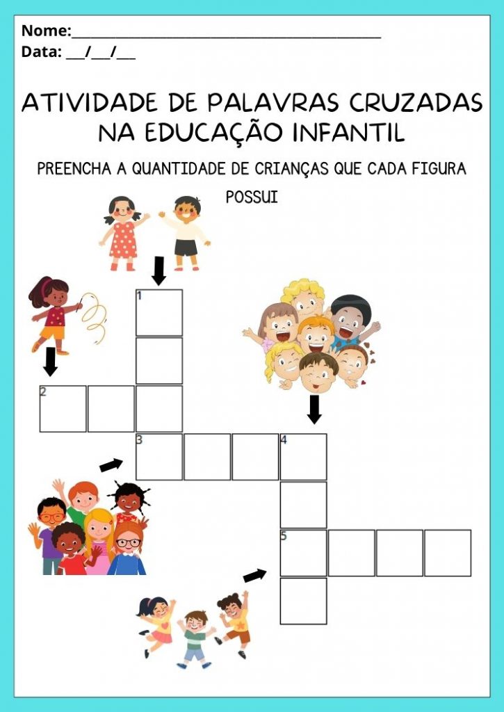 10 Atividades de Palavras Cruzadas na Educação Infantil