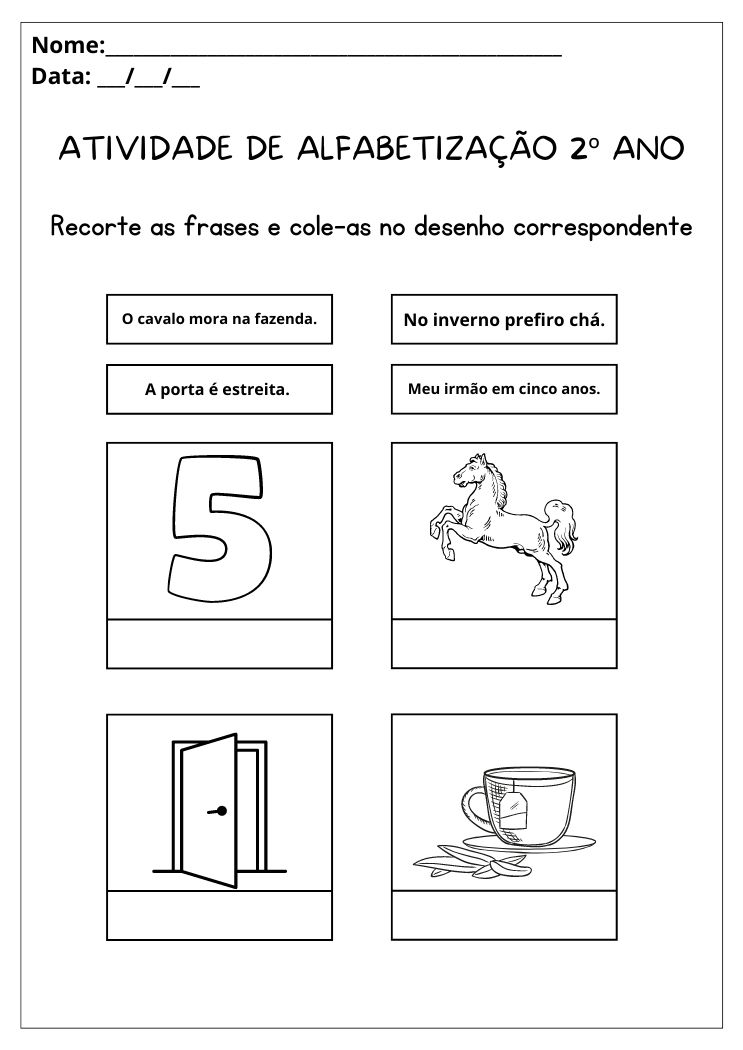 Atividades de Alfabetização 2º ano