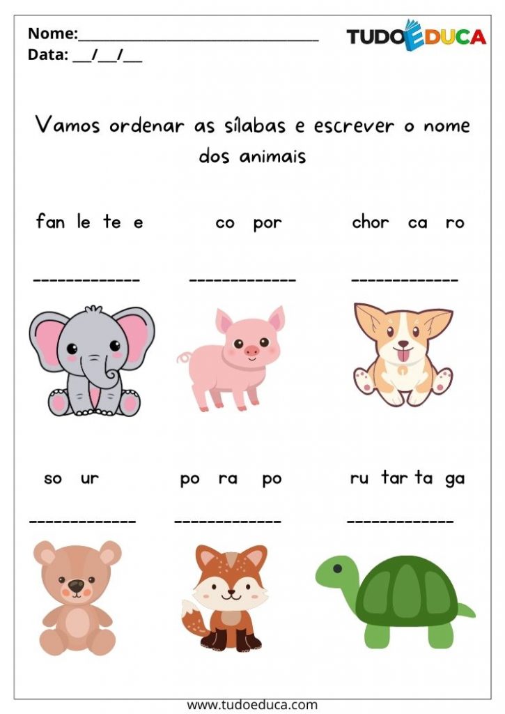 32 Atividades de Português Para Alunos com Autismo para Imprimir