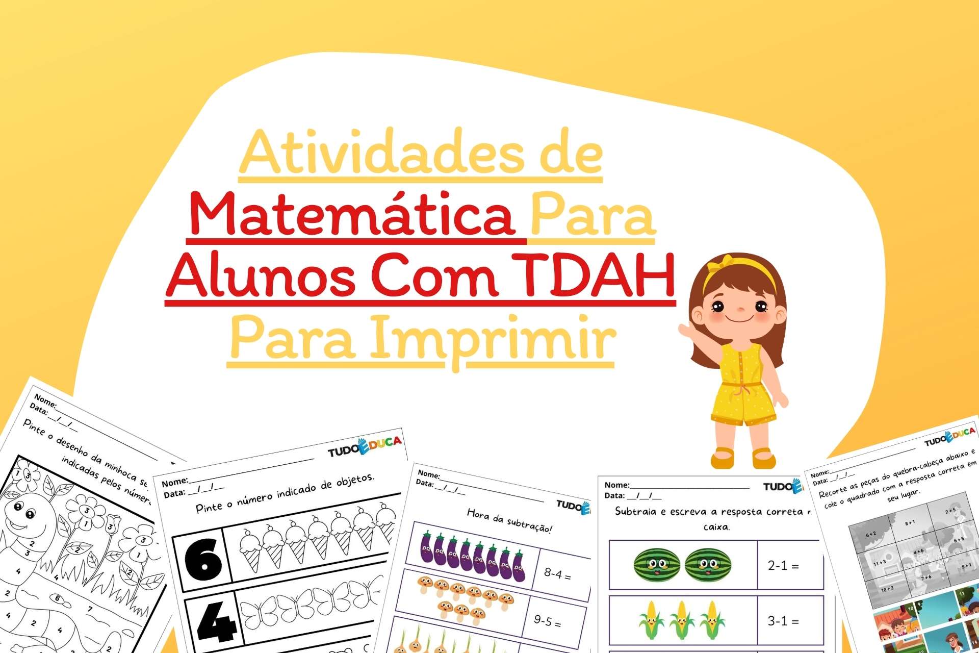 Atividades de Matemática Para Alunos Com TDAH Para Imprimir