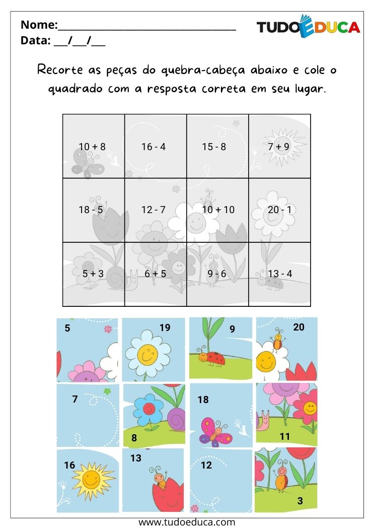 15 Atividades de matemática para 4º ano - Educador