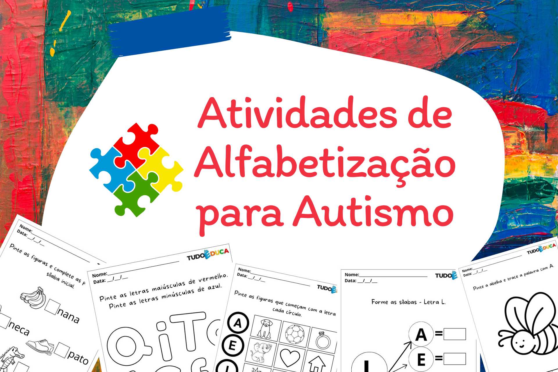 Atividades de Alfabetização para Autismo