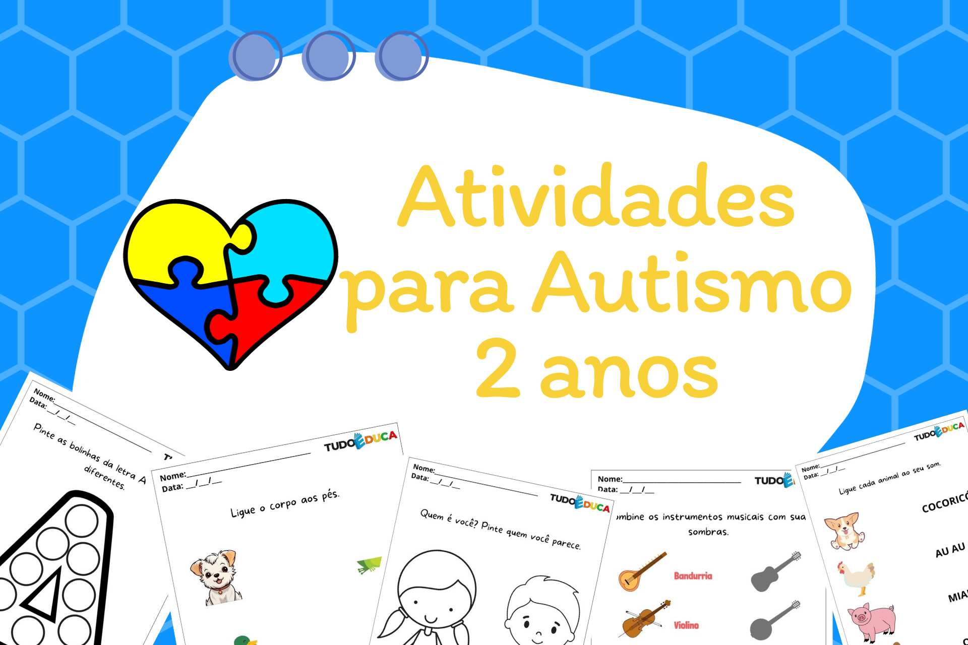 Atividades para Autismo 2 anos