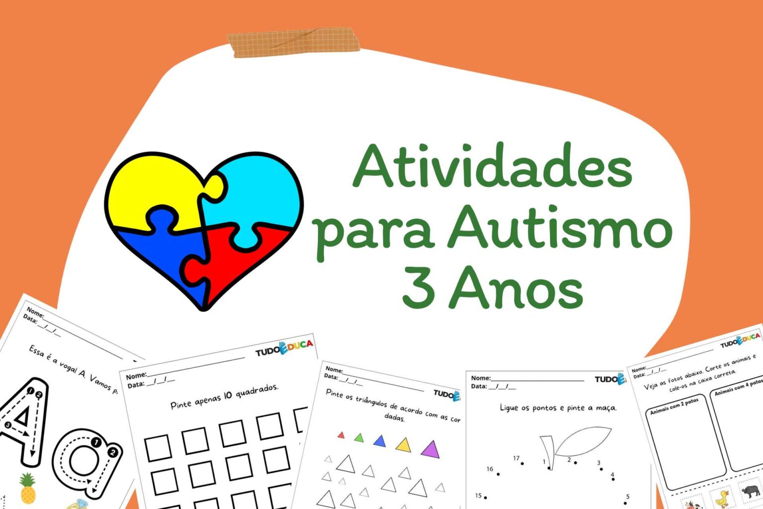 10 Atividades para Autismo 3 Anos
