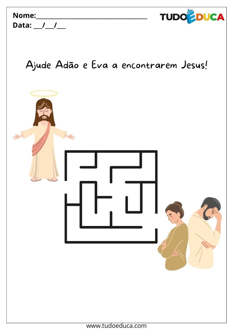 Atividade leve Adão e Eva até Jesus