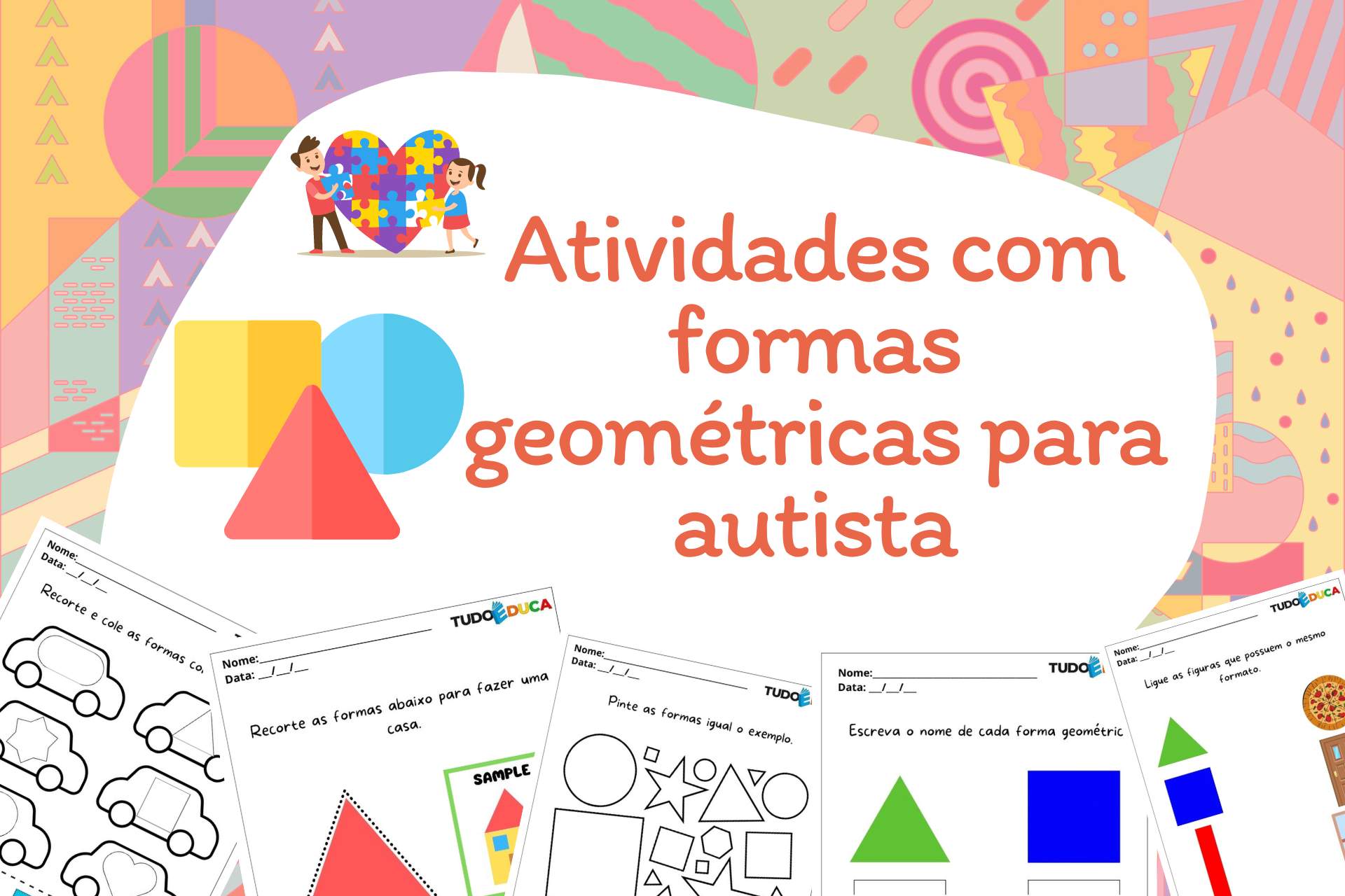 Atividades com formas geométricas para autista