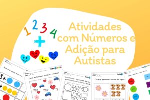 Atividades com números e adição para autistas