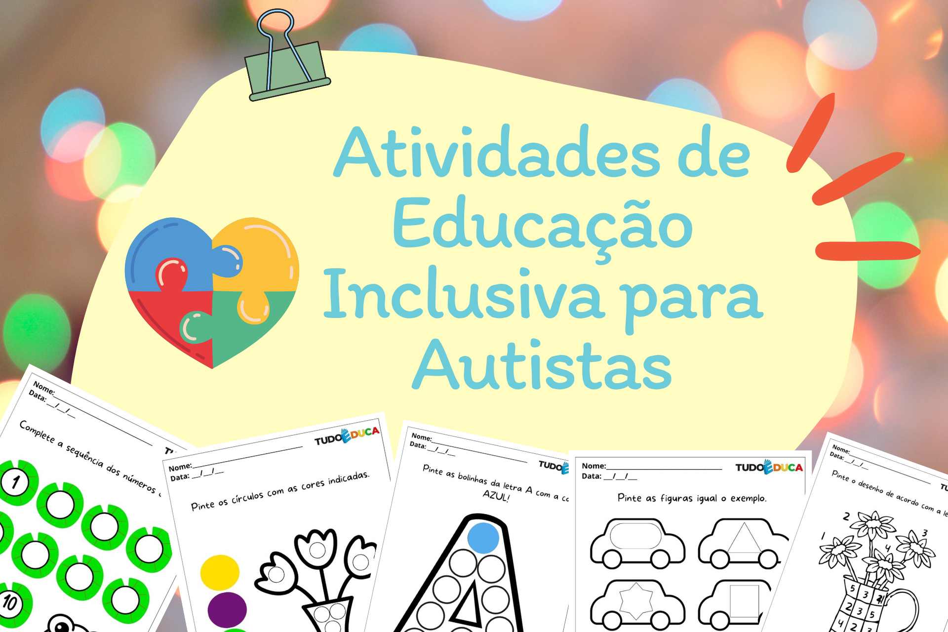 Atividades de Educação Inclusiva para Autistas