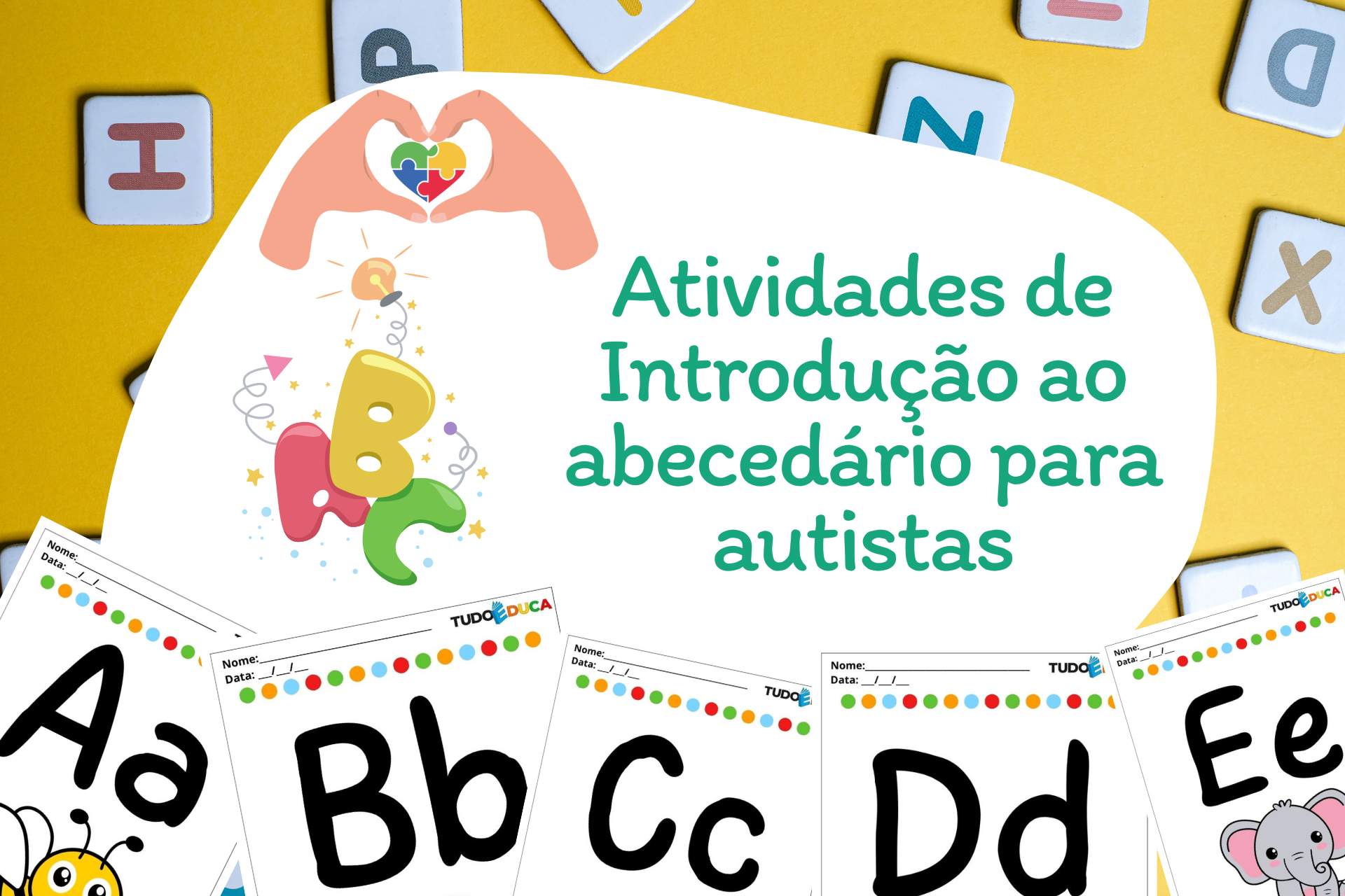 Atividades de introdução ao abecedário para autistas
