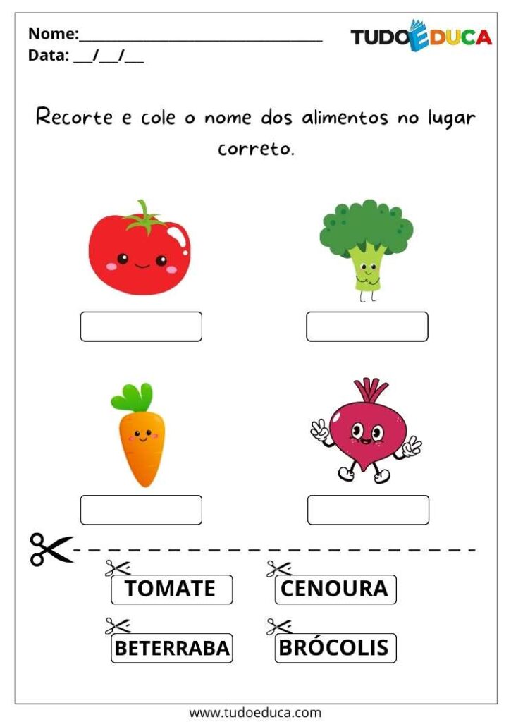10 Atividades Lúdicas de Alimentação Saudável para Educação Infantil