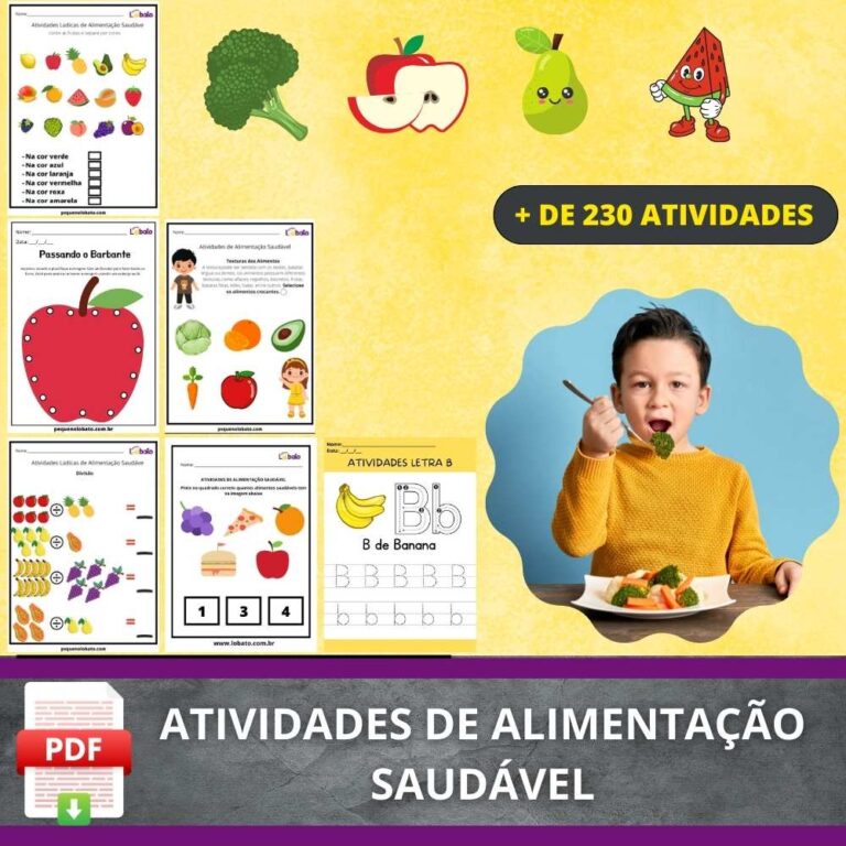 10 Atividades Lúdicas de Alimentação Saudável para Educação Infantil