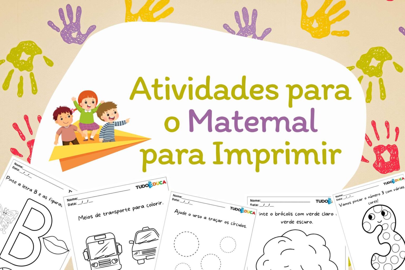 10 Atividades para o Maternal para Imprimir