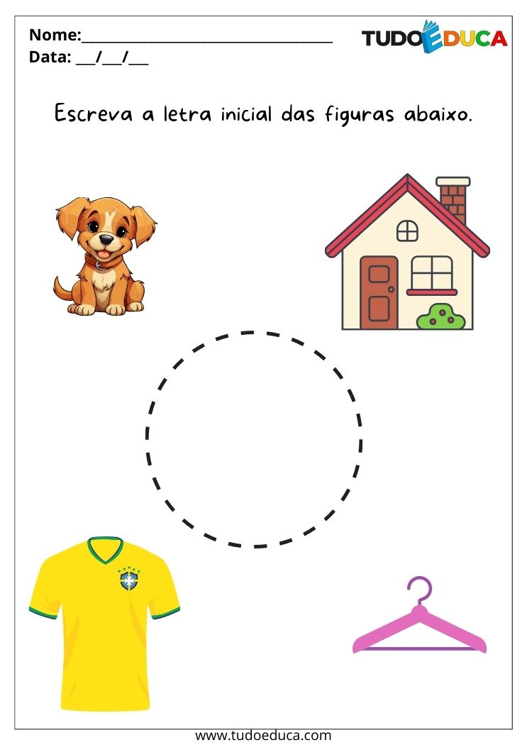 Atividade de português para educação infantil para imprimir