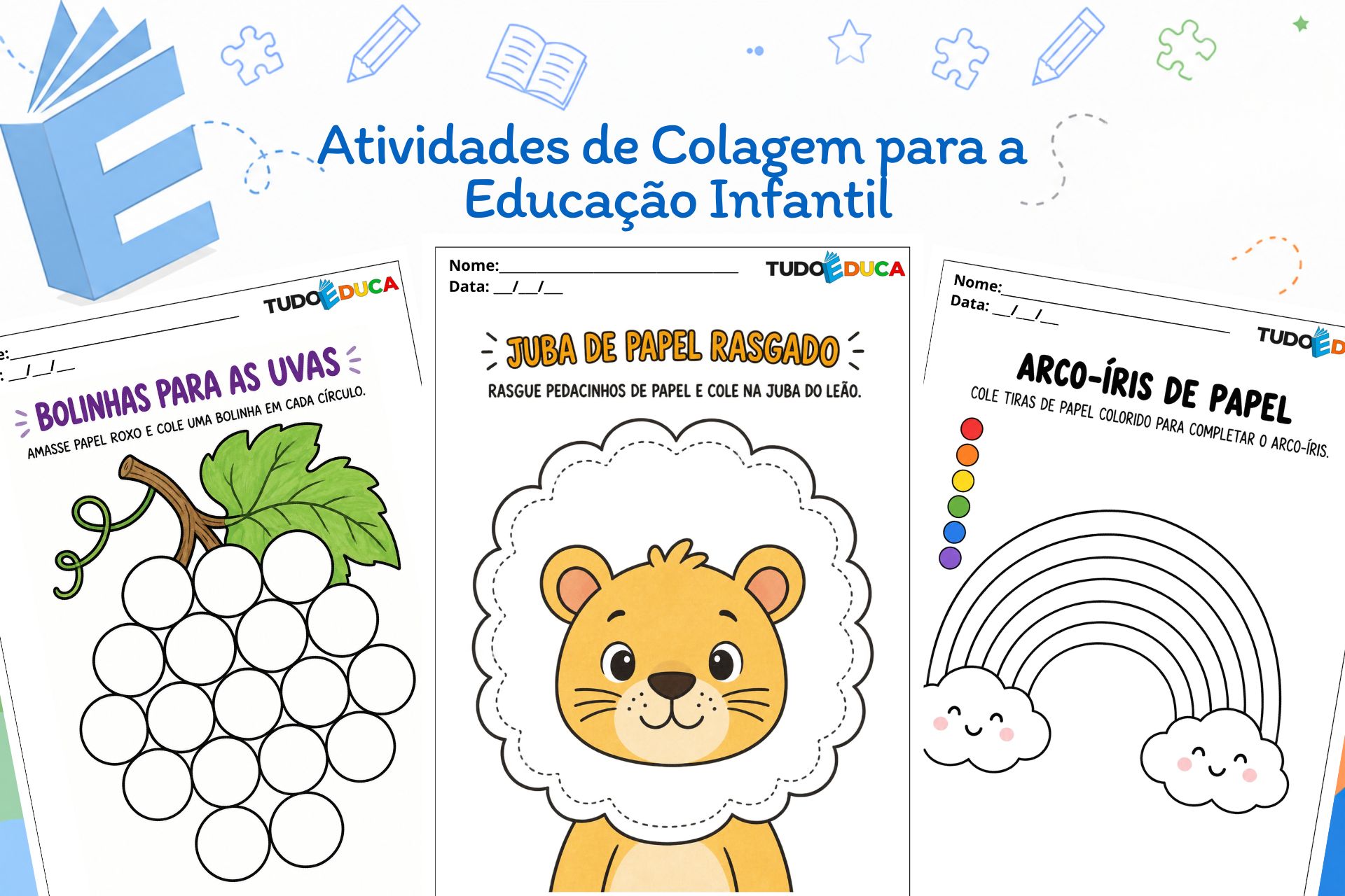 Atividades de Colagem para a Educação Infantil
