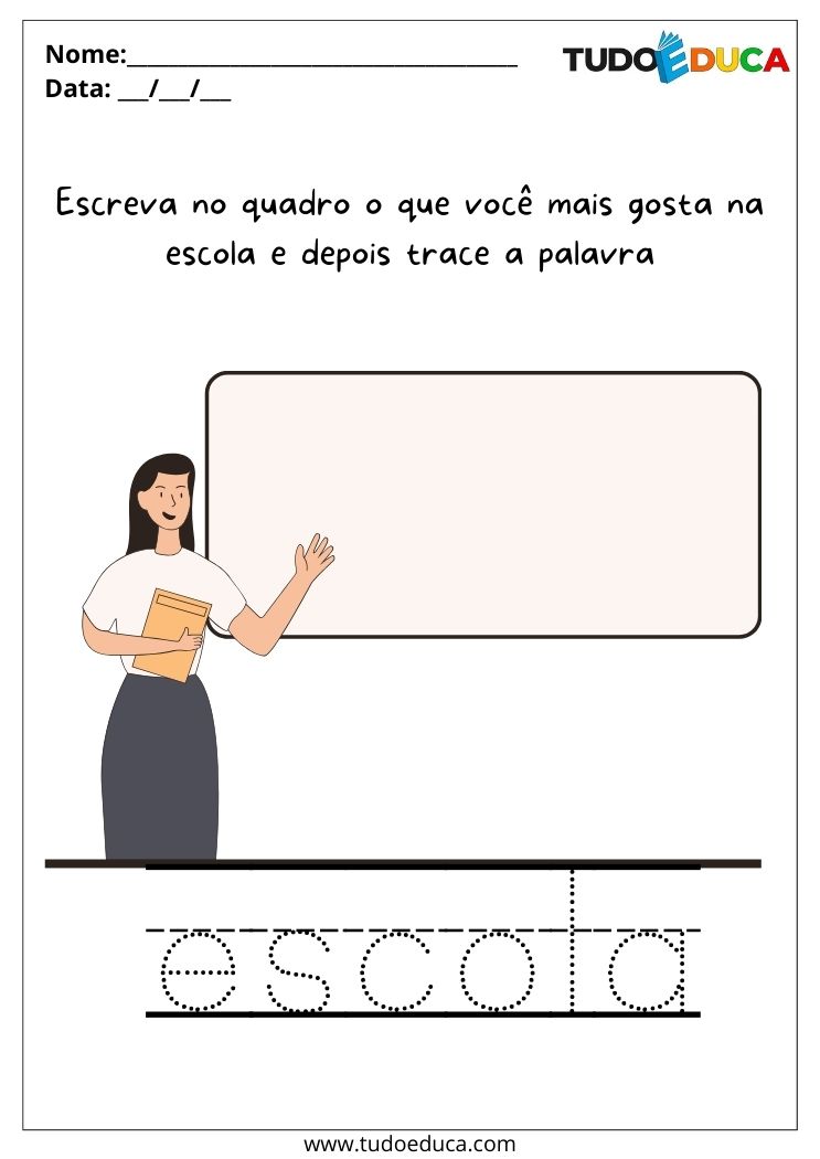 Atividade Sobre o Cotidiano para Autistas na escola