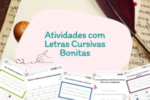 atividades com letras cursivas bonitas