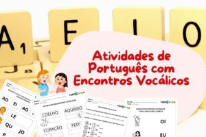 Atividades de Português com encontros vocálicos