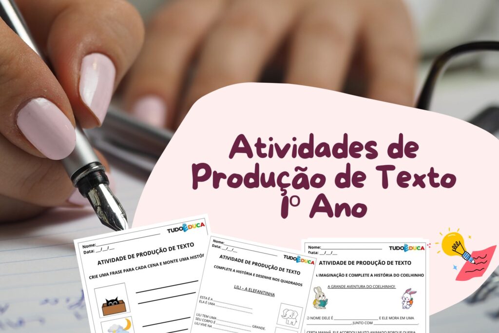 3 Atividades de Produção de Texto 1º Ano