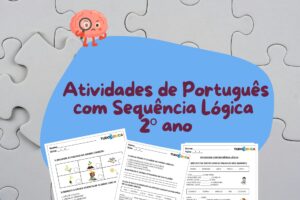 Atividade de português com sequência lógica