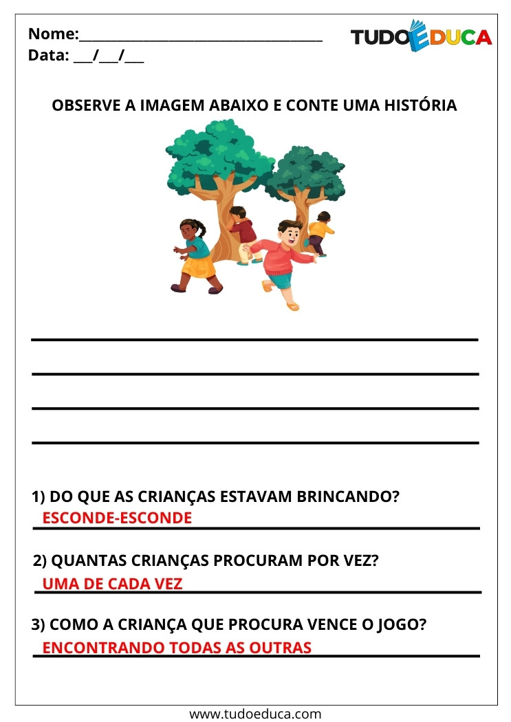 Atividade Português 2 ano observe a imagem