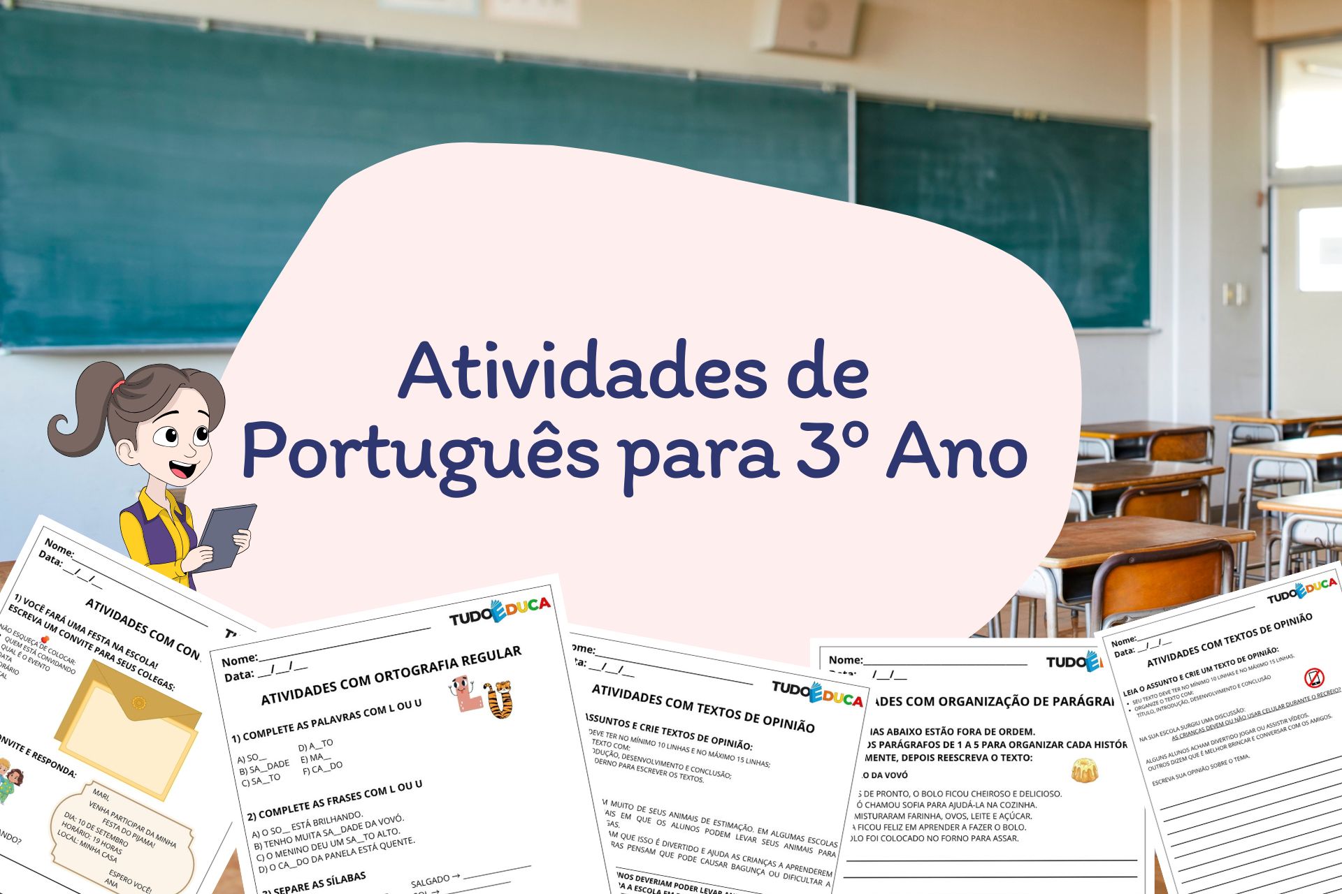 Atividades de Português 3 ano