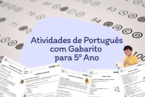 Atividades de Portugues 5 ano com gabarito