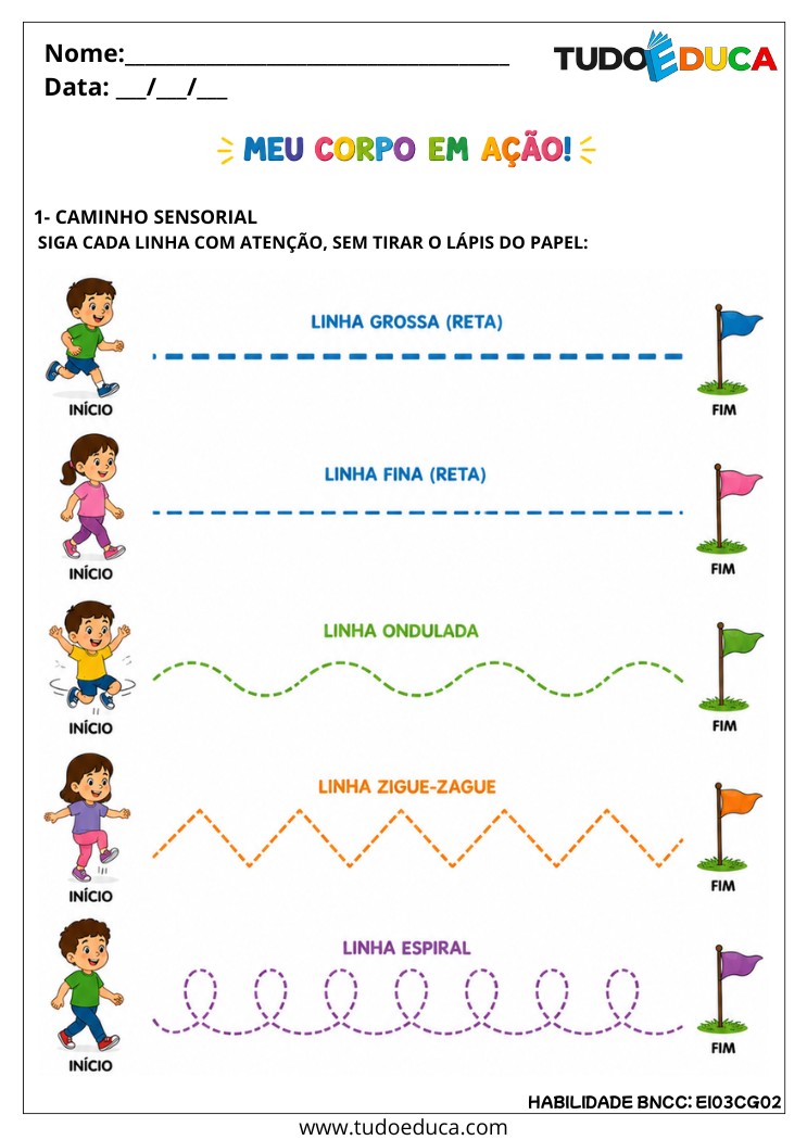 Atividade Inclusiva de Controle e Adequação do uso do Corpo para autistas
