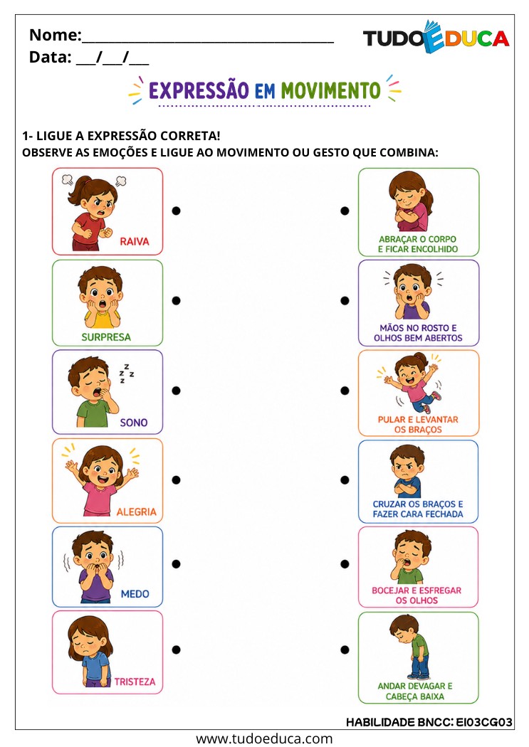 Atividade Inclusiva sobre Gestos