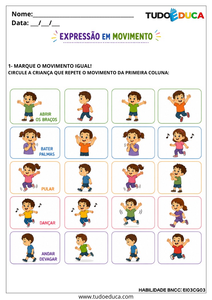 Atividade Inclusiva sobre Olhares