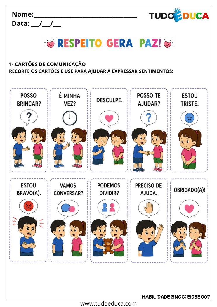 Atividade Inclusiva sobre Respeito e Empatia para AEE
