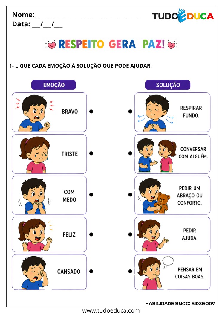Atividade Inclusiva sobre Respeito e Empatia para TEA