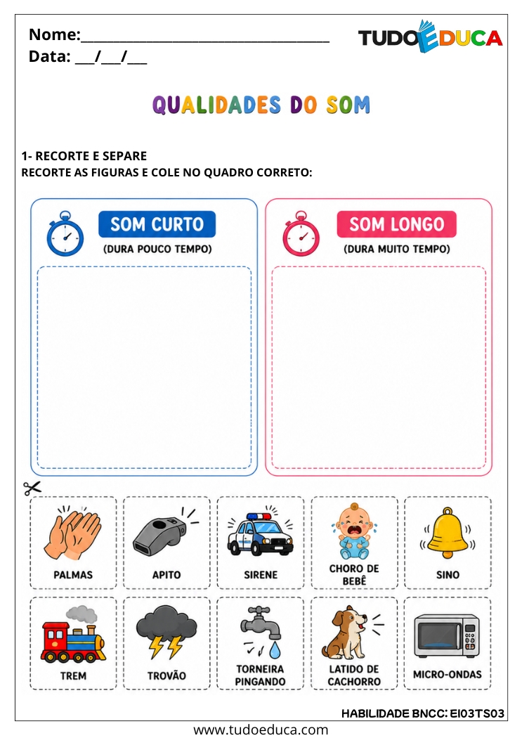 Atividade sobre Qualidades do Som