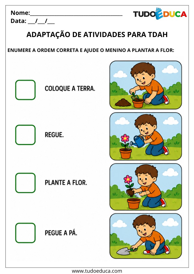 Adaptando Atividades para Alunos com TDAH