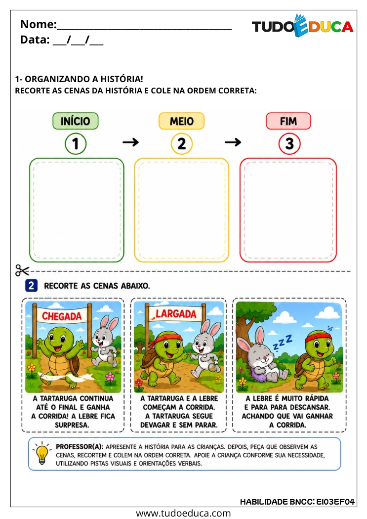 Atividade Inclusiva com Reconto de Histórias para TDAH