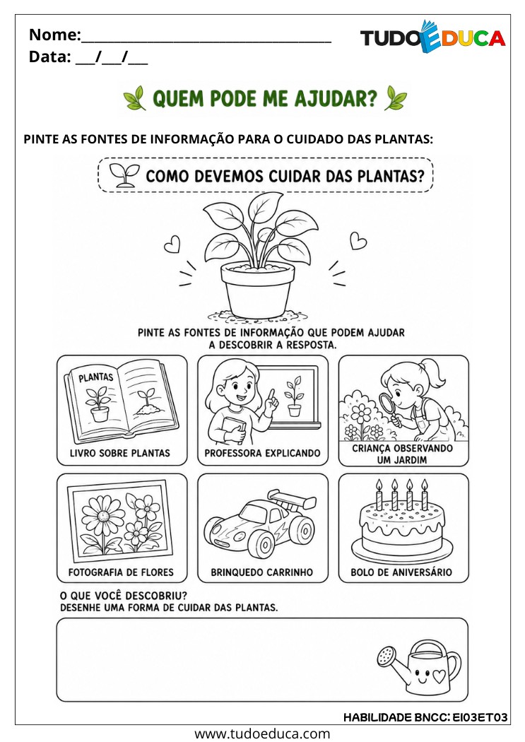 Atividade Inclusiva de Investigação da Natureza
