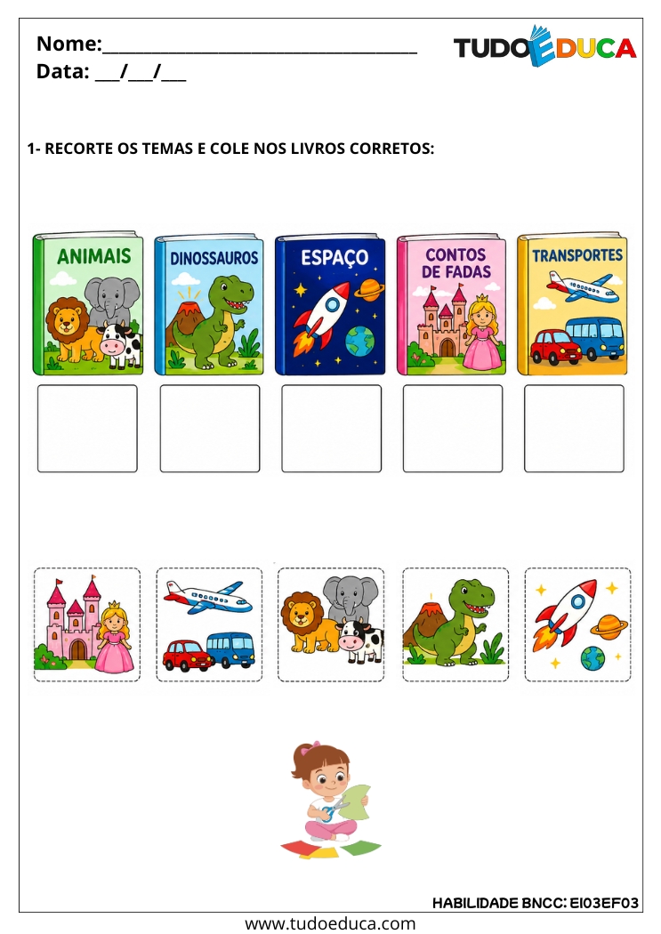 Atividade Inclusiva sobre Ilustrações e Identificação de Palavras para AEE