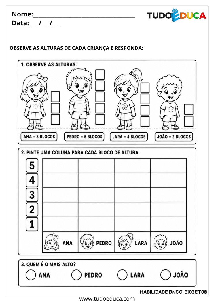 Atividade de Expressar Medidas