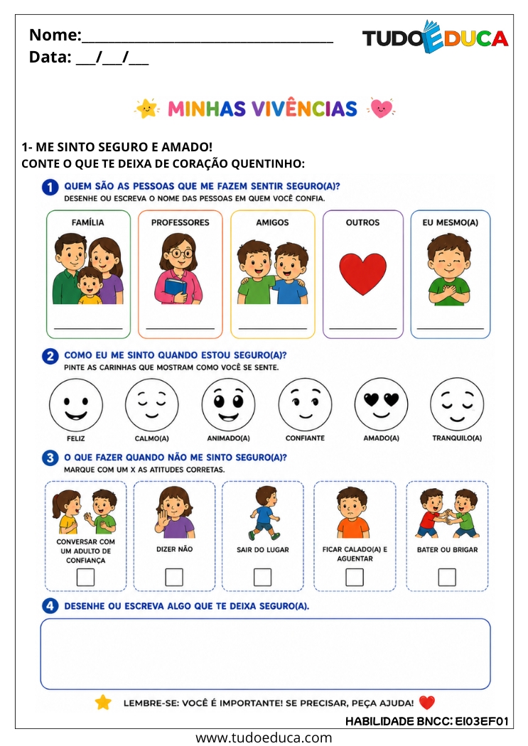 Atividade inclusiva sobre ideias e vivências para AEE