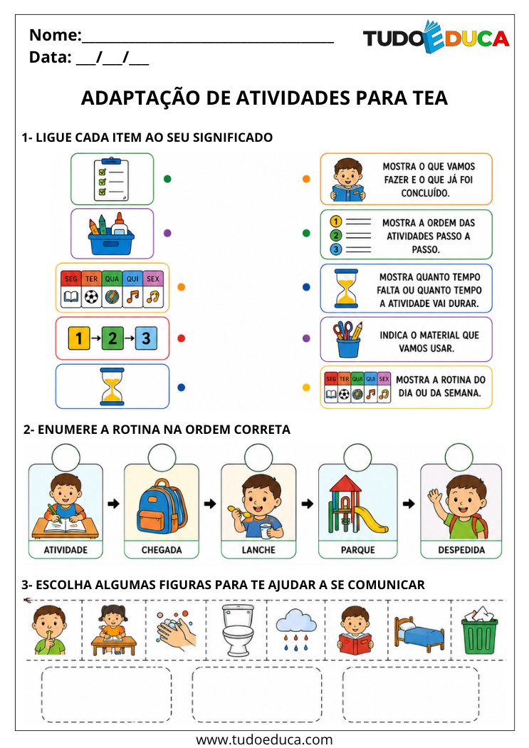 Atividades para Crianças com TEA
