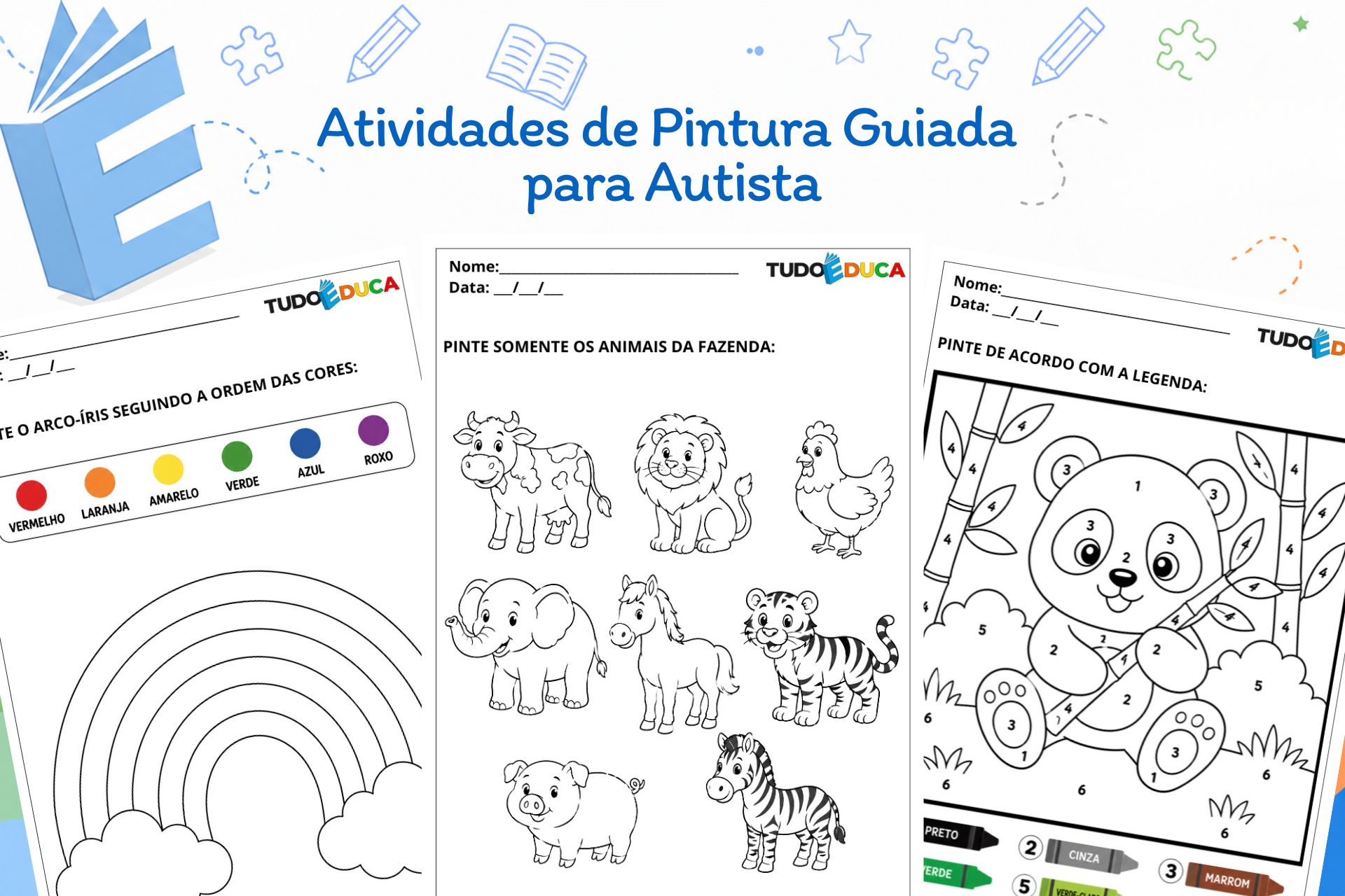 Atividades de Pintura Guiada para Autista
