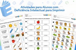 Atividades para Alunos com Deficiência Intelectual para Imprimir