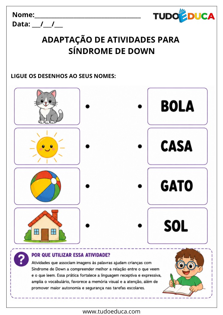 Atividades para Crianças Síndrome de Down