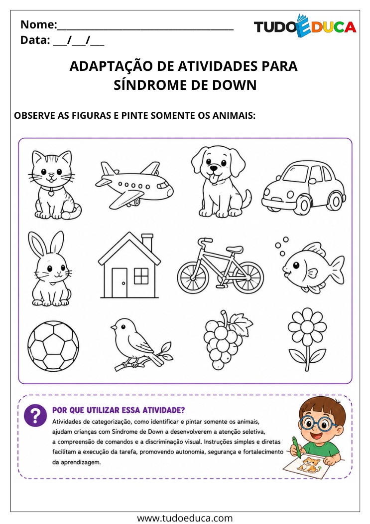 Atividades para Crianças com Down